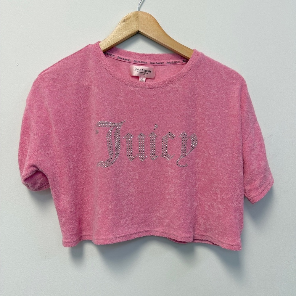 Juicy Rhinestone Crop Top 🔥